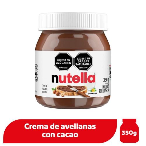 Imagen de Crema de avellanas NUTELLA con cacao (350  gr)