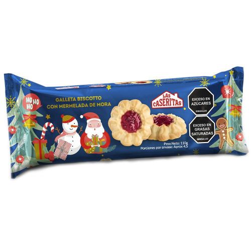 Imagen de Galleta LAS CASERITAS Galleta  con mermelada de mora (110  gr)
