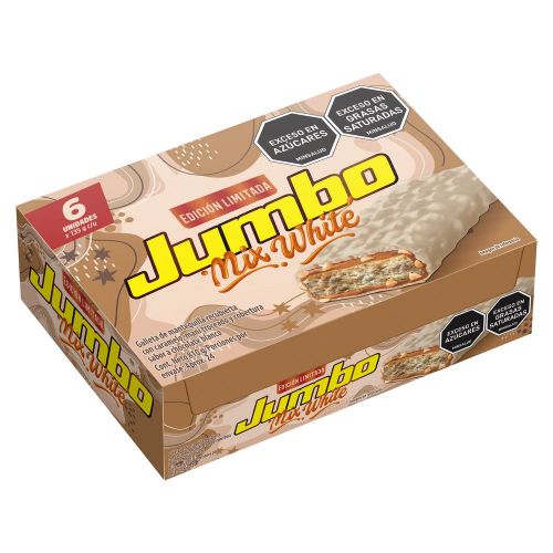 Imagen de Chocolatina JUMBO mix white display (810  gr)