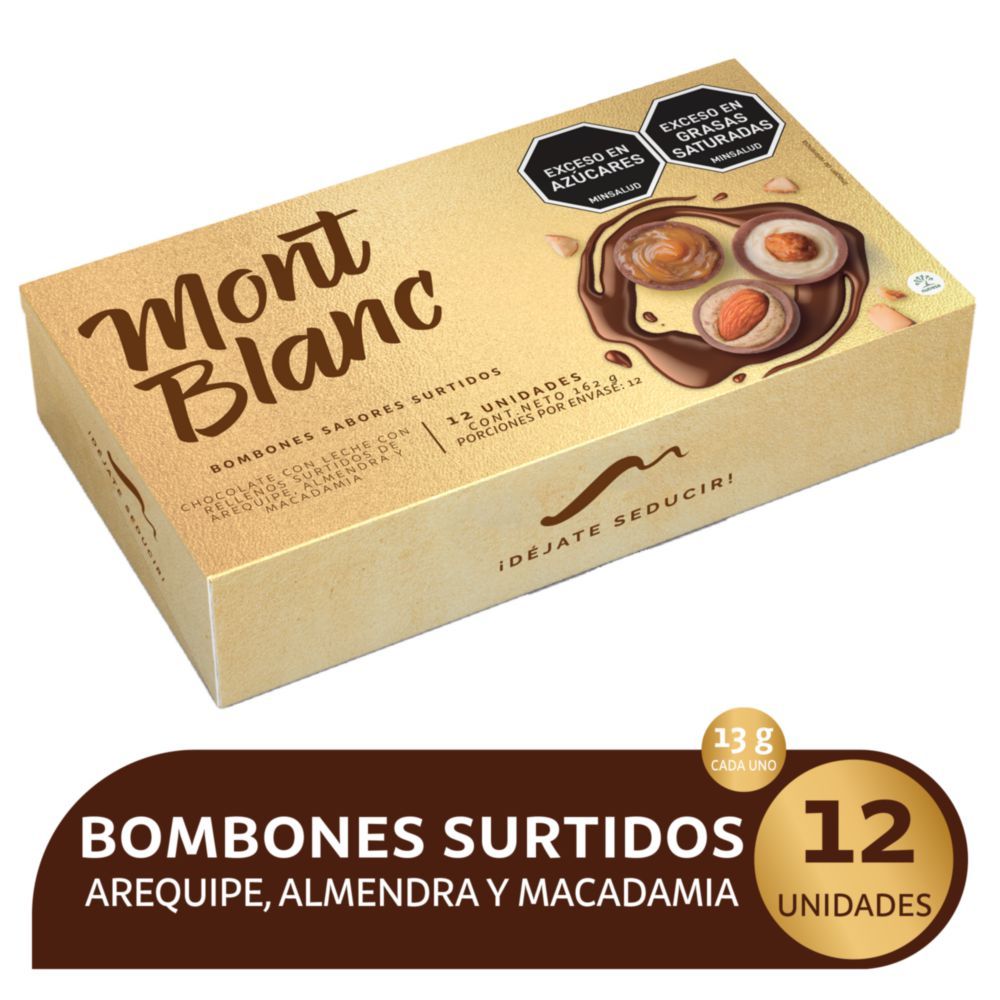 Imagen de Bombones de chocolate MONTBLANC surtidos (162  gr)