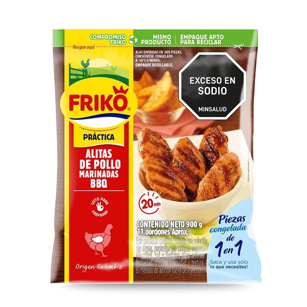 Imagen de Alitas FRIKO HF marinadas BBQ (900  gr)