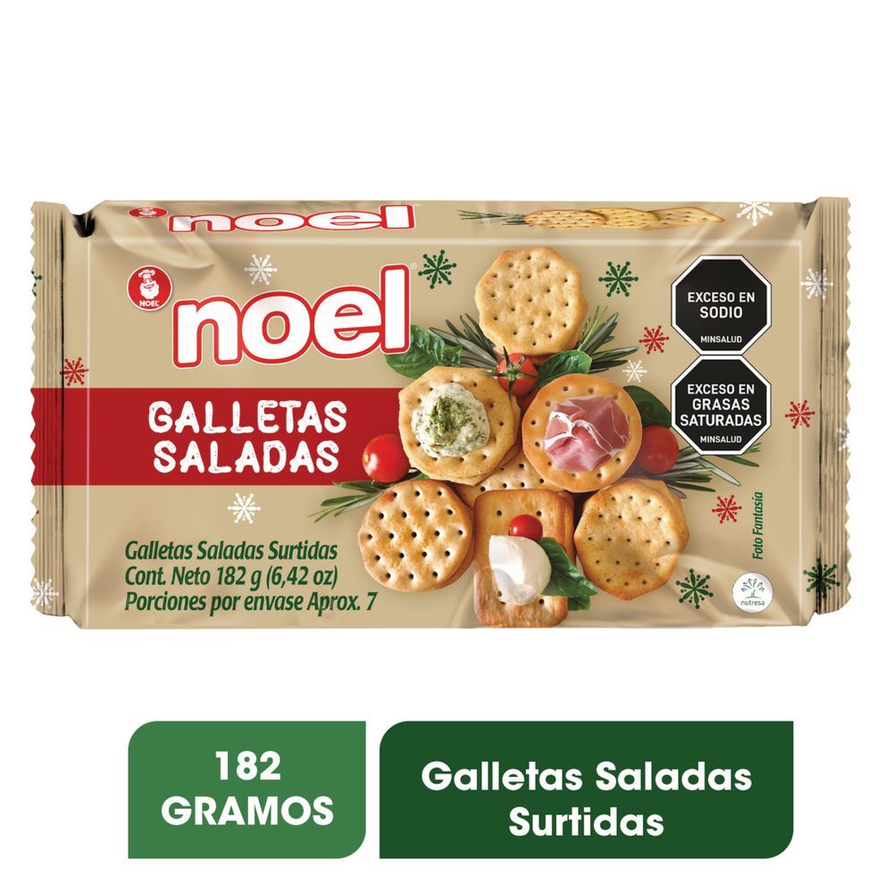 Imagen de Galletas navidad NOEL salada surtida (182  gr)
