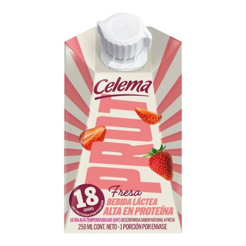 Imagen de Bebida lactea CELEMA alta proteína fresa x250 ml