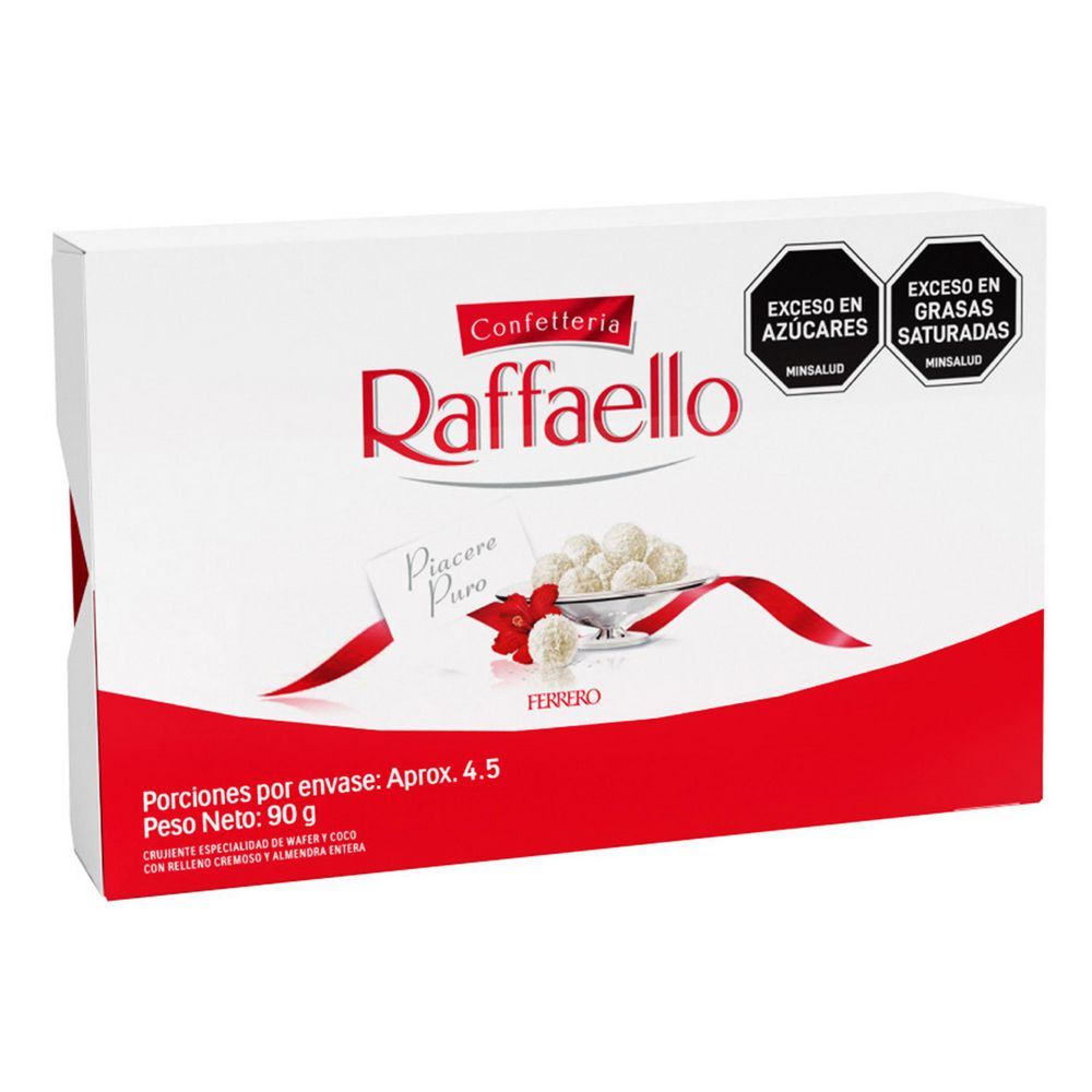 Imagen de Chocolates RAFFAELLO con relleno cremoso y almendra (90  gr)