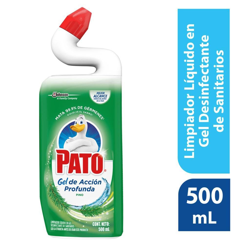Imagen de Desinfectante PATO gel acción profunda inodoros pino (500  ml)