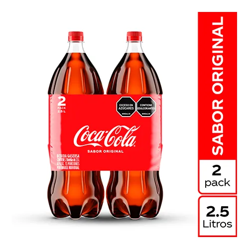 Imagen de COMBO GASEOSA COCA COLA X2 UND 2.5L