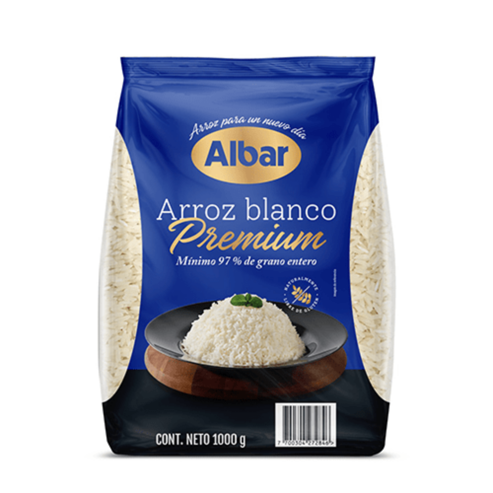 Imagen de ARROZ PREMIUM ALBAR 1000 GRS