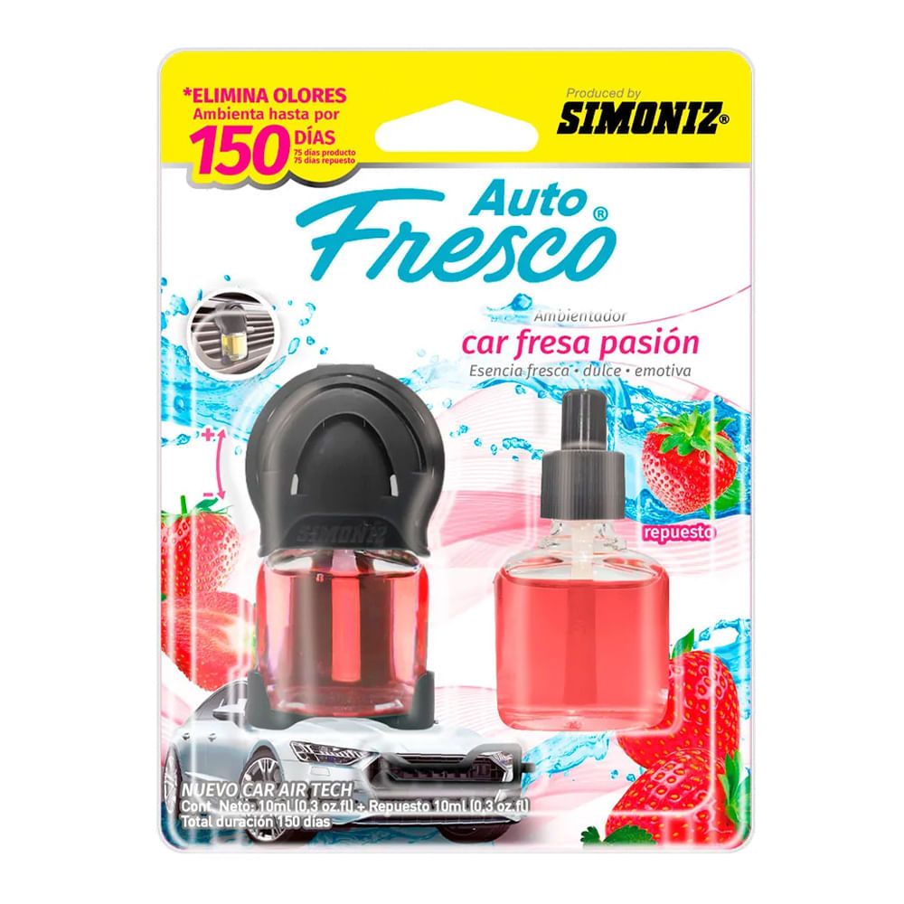 Imagen de Ambientador SIMONIZ auto fresco fresa x10 ml