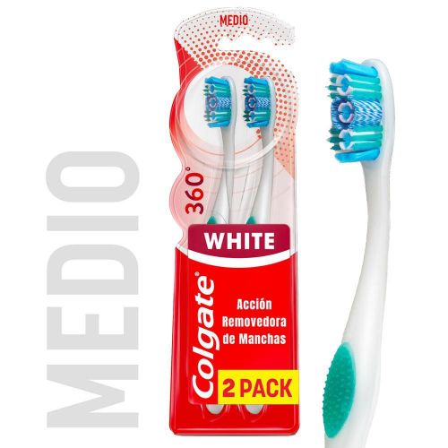 Imagen de Cepillo de dientes COLGATE blanqueador luminous medio (2  und)