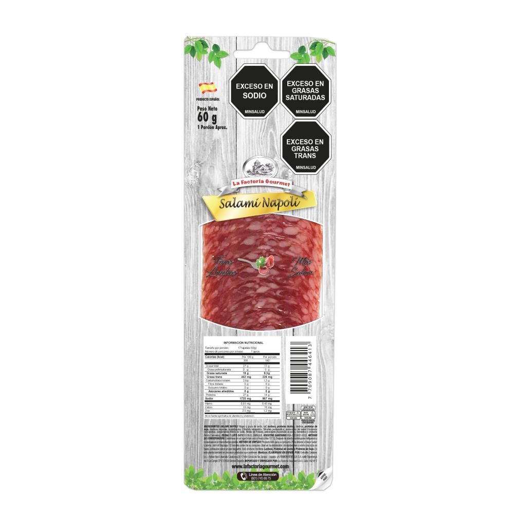 Imagen de Salami LA FACTORIA GOURMET napolitano (60  gr)