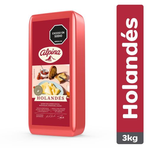 Imagen de Queso ALPINA holandés porcionado en tienda