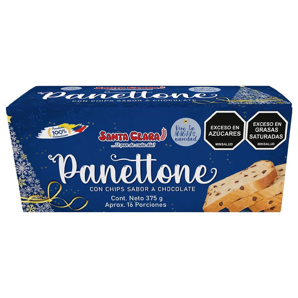 Imagen de Panetton SANTA CLARA chips chocolate x375 g