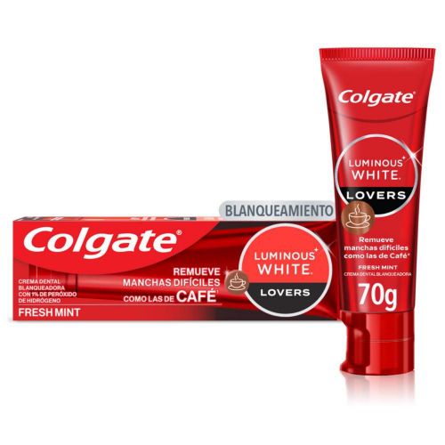Imagen de Crema dental COLGATE blanqueadora luminous lovers café (55  ml)