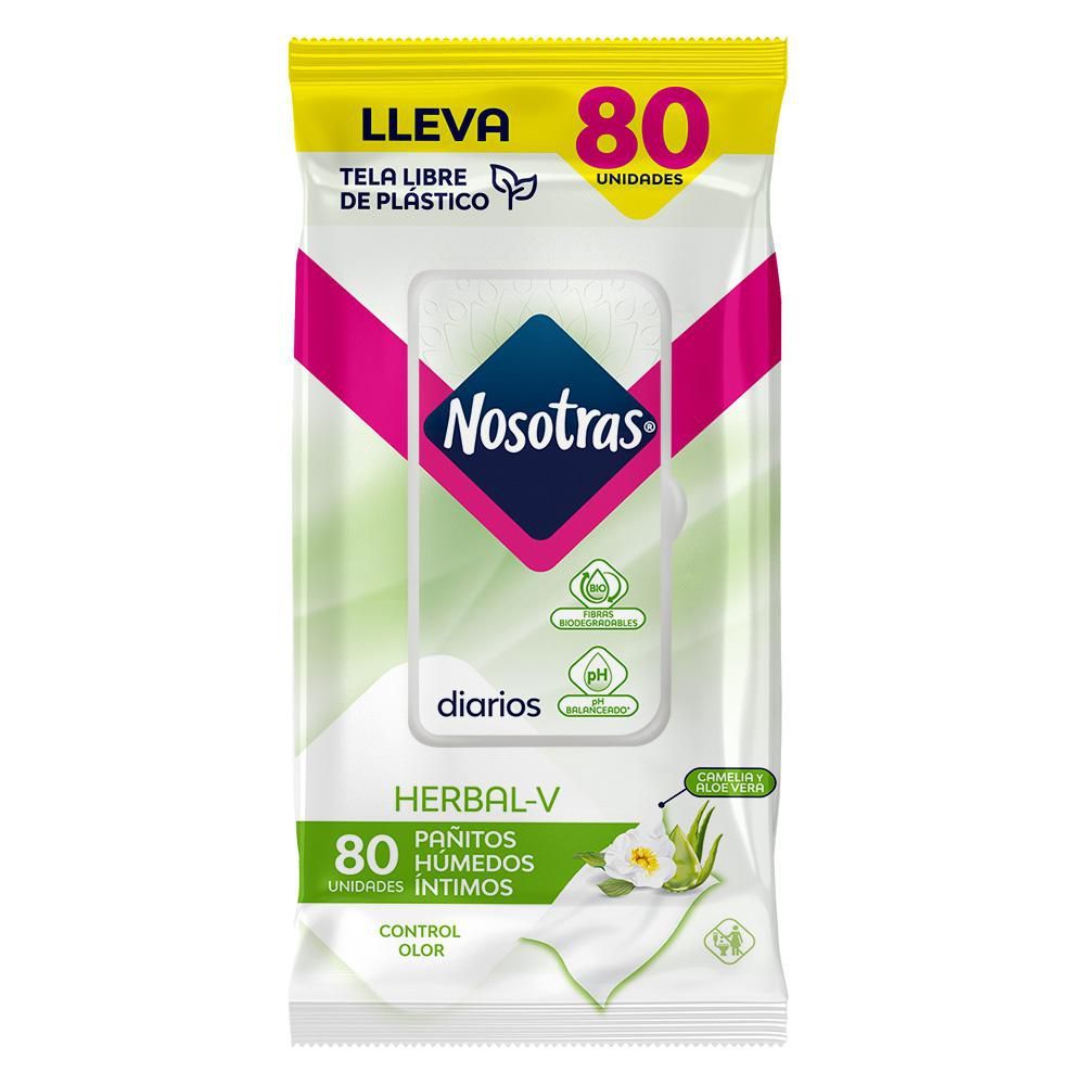 Imagen de Pañitos húmedos NOSOTRAS íntimos herbalV (80  und)