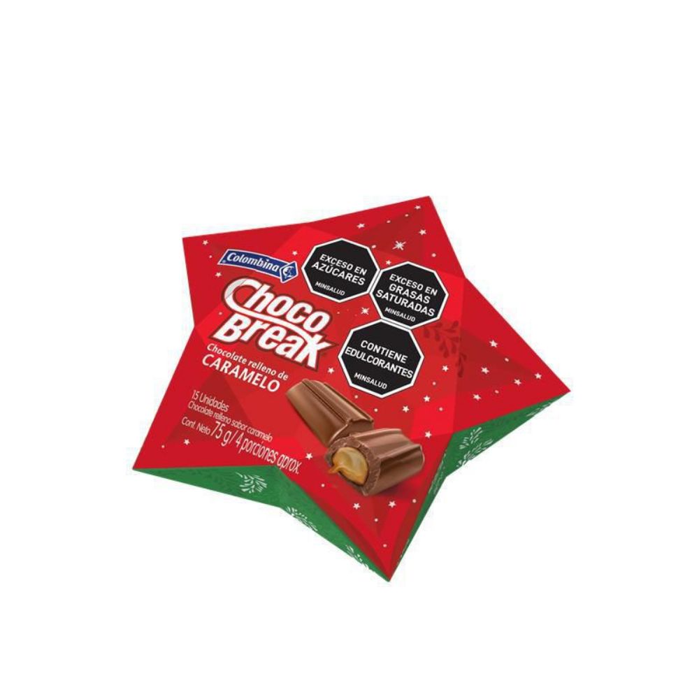 Imagen de Chocolates CHOCOBREAK rellenos con sabor a caramelo (75  gr)
