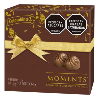 Imagen de Bombones de chocolate MOMENTS temporadas con leche (90  gr)