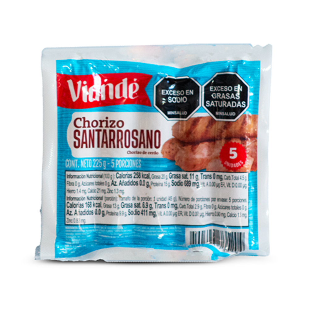 Imagen de CHORIZO SANTARROSANO VIANDÉ 225 G
