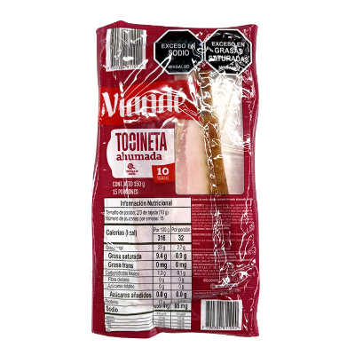 Imagen de TOCINETA AHUMADA VIANDÉ 150 GRS
