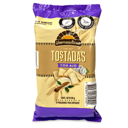 Imagen de TOSTADAS CON AJO HORNEADITOS 90 G