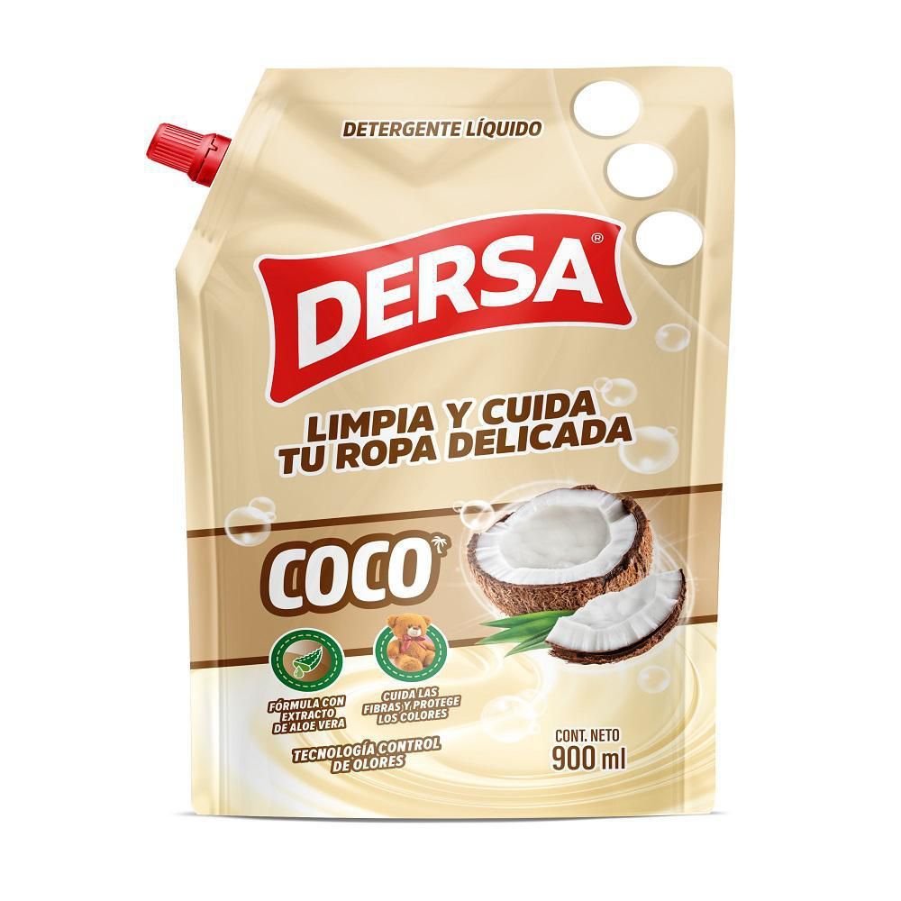 Imagen de Detergente líquido DERSA coco ropa delicada (900  ml)