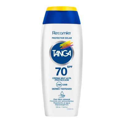 Imagen de Bloqueador TANGA crema SPF70 x220 ml