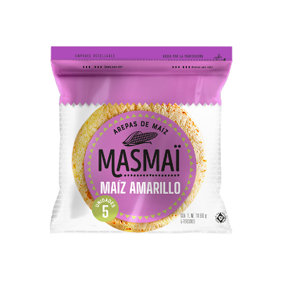 Imagen de AREPA AMARILLA 5 UND MASMAÍ 500G