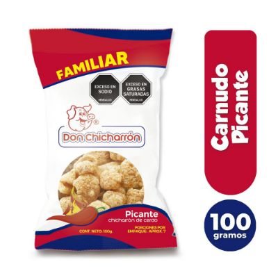 Imagen de Pasabocas DON CHICHARRON carnudo picante (100  gr)