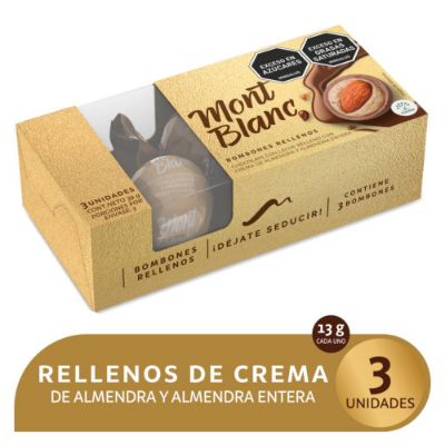 Imagen de Bombones de chocolate MONTBLANC rellenos de crema (39  gr)