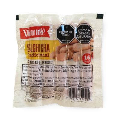 Imagen de SALCHICHA TRADICIONAL VIANDE 400 G