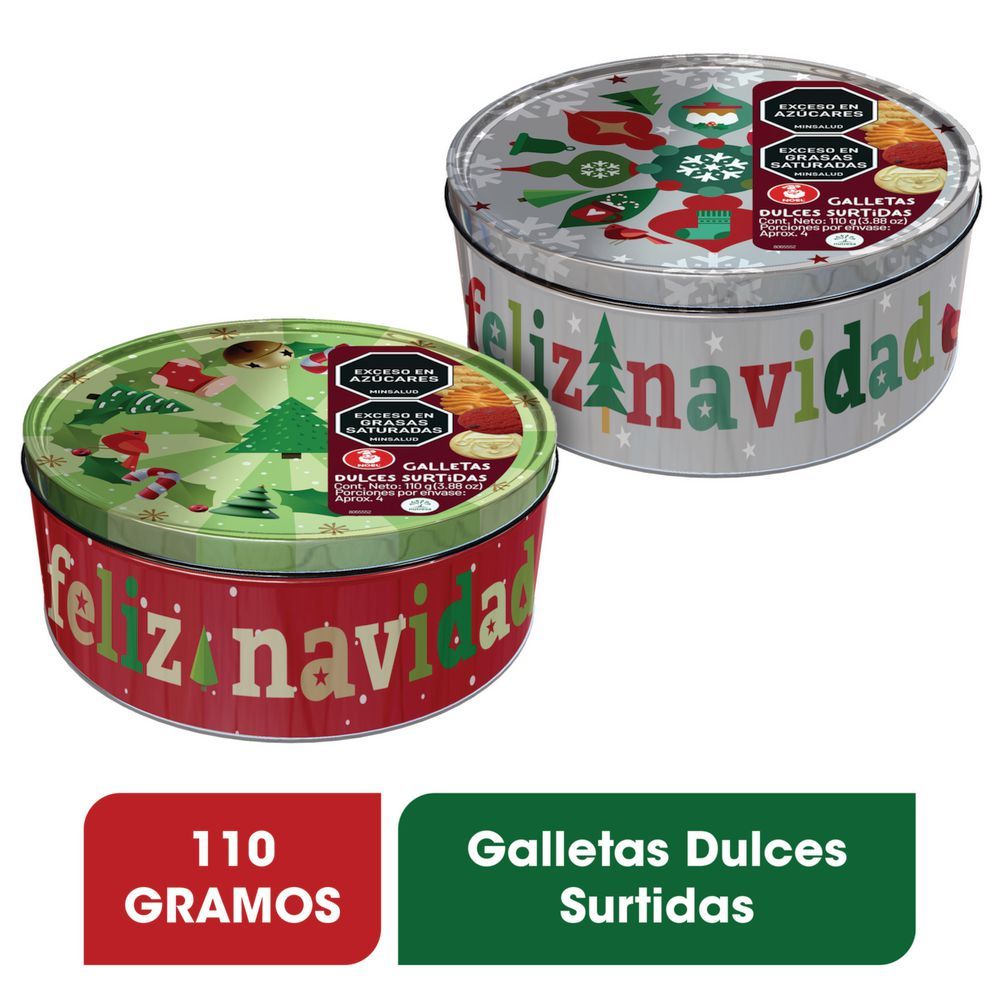 Imagen de Galletas navidad NOEL cofre pequeño (110  gr)