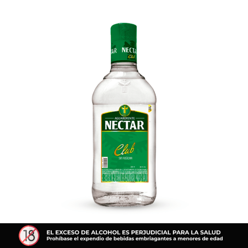 Imagen de AGUARDIENTE NÉCTAR CLUB VERDE 375 ML