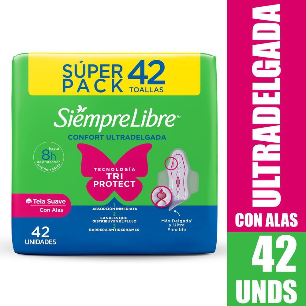 Imagen de Toallas higiénicas STAYFREE adapt plus ultradelgada (42  und)