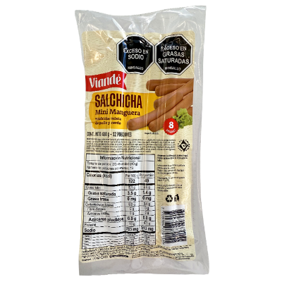 Imagen de SALCHICHA MINIMANGUERA VIANDÉ 480 G