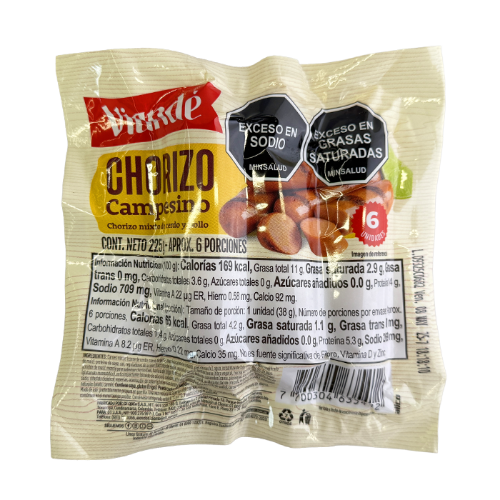 Imagen de CHORIZO CAMPES/TRADICIONAL VIANDÉ 225GRS
