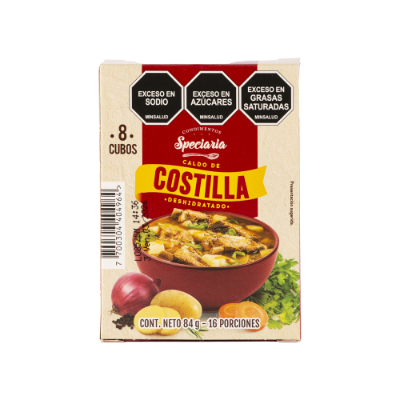 Imagen de CALDO DE COSTILLA SPECIARIA 84 G 8 CUBOS