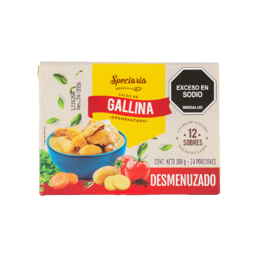 Imagen de CALDO DESMENUZADO GALLINA SPECIARIA 12 U