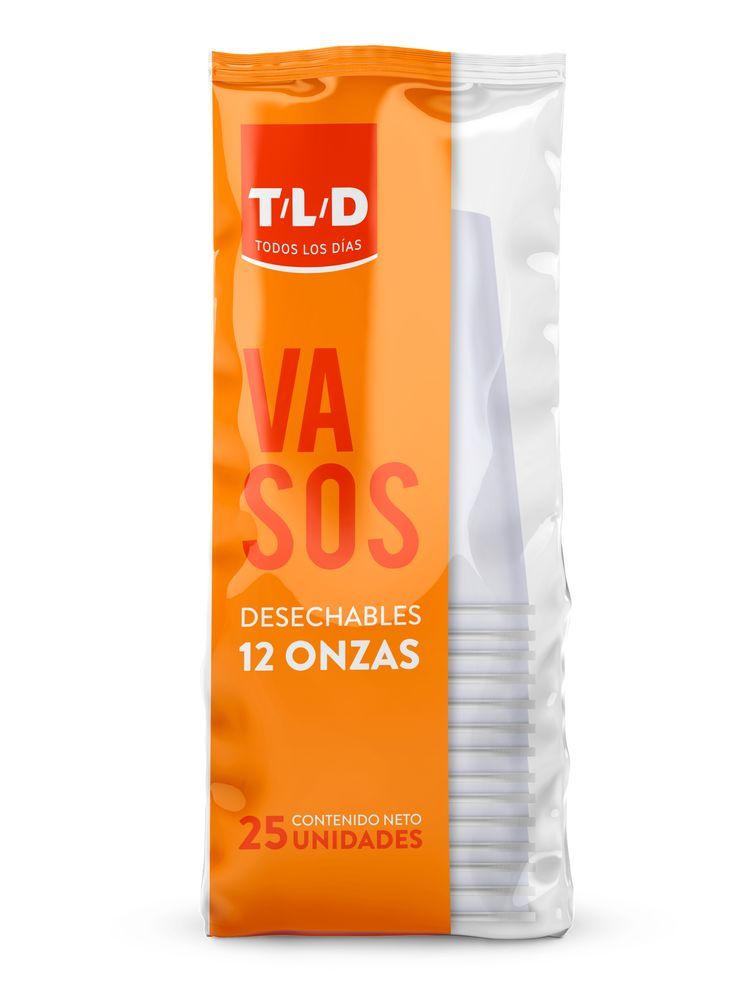 Imagen de Vasos desechables T/L/D TODOS LOS DIAS blanco 12 Oz