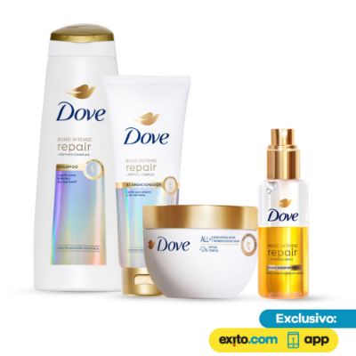Imagen de Kit Rutina Dove Bond Intense Péptidos Shampoo + Acondicionador + Tratamientos x2