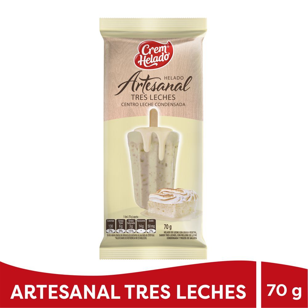 Imagen de Helado artesanal CREM HELADO tres leches (70  gr)
