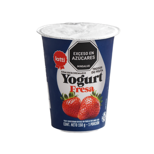 Imagen de YOGURT CON FRUTA FRESA VASO LATTI 150G