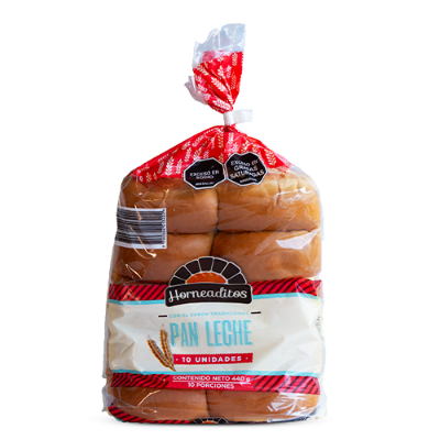 Imagen de PAN LECHE HORNEADITOS 10 UND 440 GRS