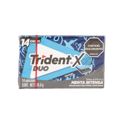Imagen de TRIDENT SIN AZUCAR FRESHMINT 14 UNDS