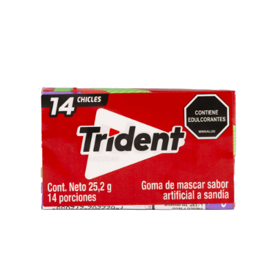 Imagen de TRIDENT SIN AZUCAR SANDIA 14 UNDS