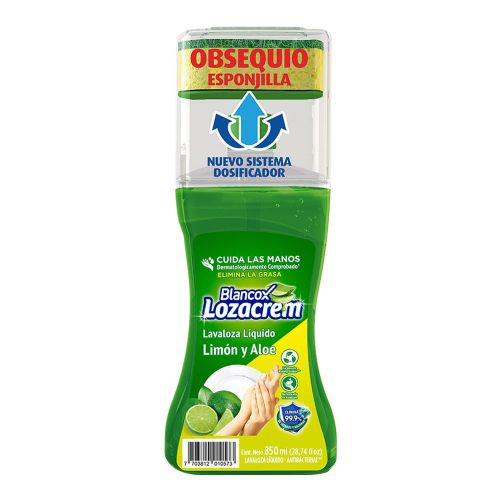 Imagen de Lavaplatos líquido BLANCOX lozacrem limón x850 ml