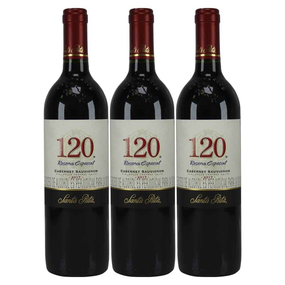 Imagen de Vino SANTA RITA 120 reserva especial cabernet sauvignon x750 ml 2x3