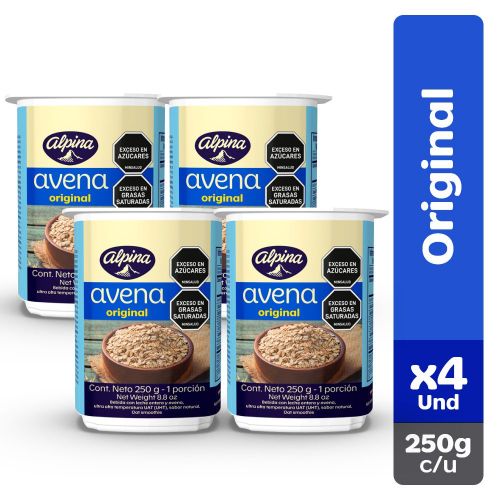 Imagen de Avena  ALPINA original vaso x4und 200ml (1000  gr)