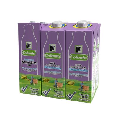 Imagen de Leche deslactosada  COLANTA semidescremada en caja x6und (6000  ml)