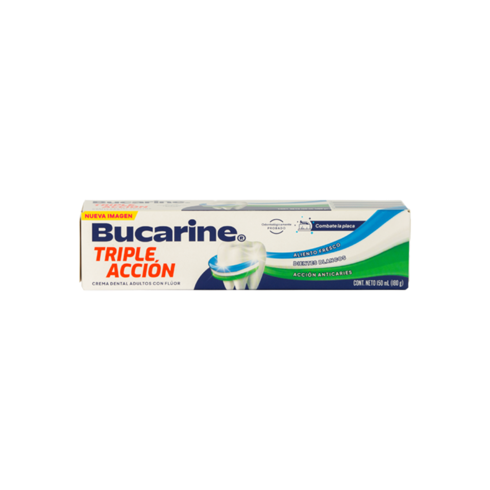 Imagen de CREMA DENTAL TRIPLE ACCIÓN BUCARINE 150 ML...