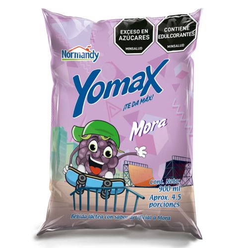 Imagen de Bebida láctea NORMANDY yomax mora x900 ml