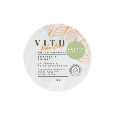 Imagen de Polvo compacto VITU caléndula ácido hialurónico tono 1 (12  gr)